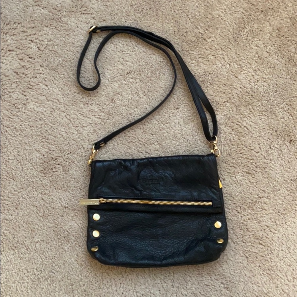 Black Leather Hammitt Bag